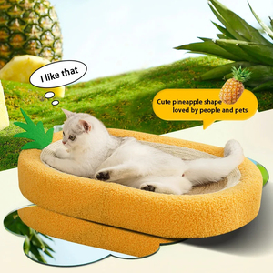 Usine en gros ananas ovale sisal chat planche à gratter repos et jouer grand diamètre litière pour chat polyvalent chat gratter - Product Image 1