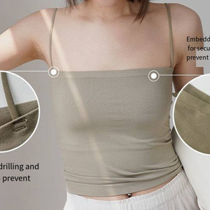 Camisetas sin mangas para mujer, directas de fábrica, con <span class=keywords><strong>sujetador</strong></span> integrado y doble función como ropa interior o exterior - Product Image 1