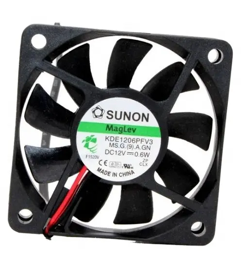 SUNON KDE1206PFV3 60X6 0X 10mm 12V AC 0.6W 0.05A 3100RPM 60106cm磁気サスペンション超薄型サイレントキャビネット軸流冷却ファン