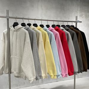 <span class=keywords><strong>Sudadera</strong></span> con Capucha de Felpa de 345 g/m², Estilo Urbano, Holgada, con Logotipo Personalizado, Diseño de Ojos Abrazándose, para Hombre - Product Image 1