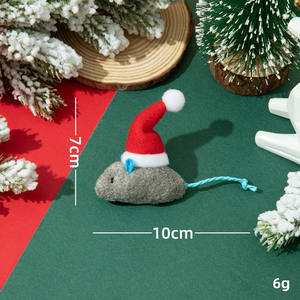Vendita calda nuovo stile natale giocattoli di ristoro gatto domestico contenenti erba gatta - Product Image 3