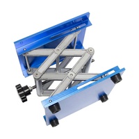 Cric de laboratoire HAIJU AB 8x8 pouces, table élévatrice à ciseaux de laboratoire en aluminium, roulement de chargement 33lb, support de plate-forme de levage de laboratoire en oxyde