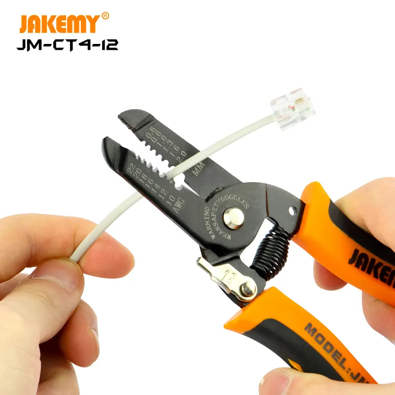 JM-CT4-12 Draht elektrischer Handclipper-Zange RJ45 Clipper-Werkzeug Ferrules Lug-Kabel Ende Clipper-Werkzeug für RJ-Anschluss