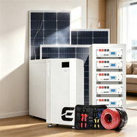 Sistem Penyimpanan Baterai Surya Lengkap Eu Stock All in One 10KW 20KW 30KW Dengan Baterai Lithium Sistem Energi Surya Hibrida