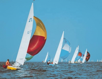 Bateau à voile 30D nylon 66 2 faces nylon enduit de silicone tissu de parachute ripstop
