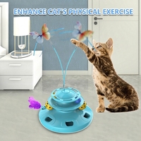 Jouet pour chat ODM/OEM rechargeable multi-modes, balle papillon interactive pour divertissement du chat toute la journée