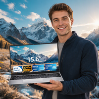 Computer Portatile da 15.6 Pollici FHD 1080P con SSD da 512GB, Notebook per Ufficio, Affari e Studenti