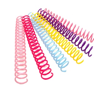 Chất lượng cao sang trọng PVC xoắn ốc cuộn dây ràng buộc Nguồn cung cấp thân thiện với môi trường vật liệu nhựa màu xanh lá cây RÀNG BUỘC - Product Image 3