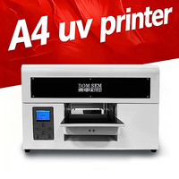 Impresora UV Plana DOMSEM A4 para Logotipos, Fotos, Etiquetas, Cubos, Metal, Impresoras de Relieve 3D