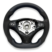 Volant en cuir style M Sport en fibre de carbone pour BMW M3 E90 E91 E92 E93 E60 E46 E70 E71 E72 E87 Volant M personnalisé
