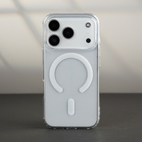 Coques de téléphone portable magnétiques transparentes antichoc en TPU PC ultra-minces personnalisables pour iPhone 17 16 15 14 13 18 Pro Max