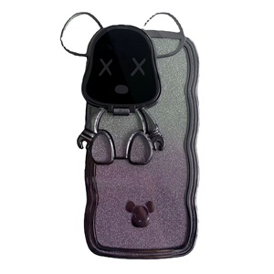 Étui de téléphone de luxe Zeniqeen personnalisable en TPU électroplaqué avec paillettes pour 15 Pro Max avec un design de personnage de dessin animé - Product Image 2