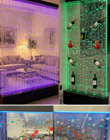 Mur de bulles d'eau en acrylique LED personnalisé pour les fabricants, idéal pour la décoration, les vitrines, les halls d'exposition et les présentoirs de salons professionnels