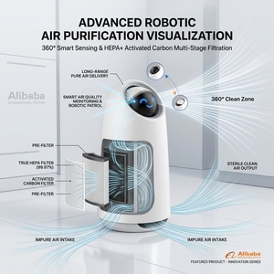 Composant de système de climatisation HERO, purificateur d'<span class=keywords><strong>air</strong></span> intelligent compact pour la maison, unité de filtration d'<span class=keywords><strong>air</strong></span> IAQ - Product Image 6
