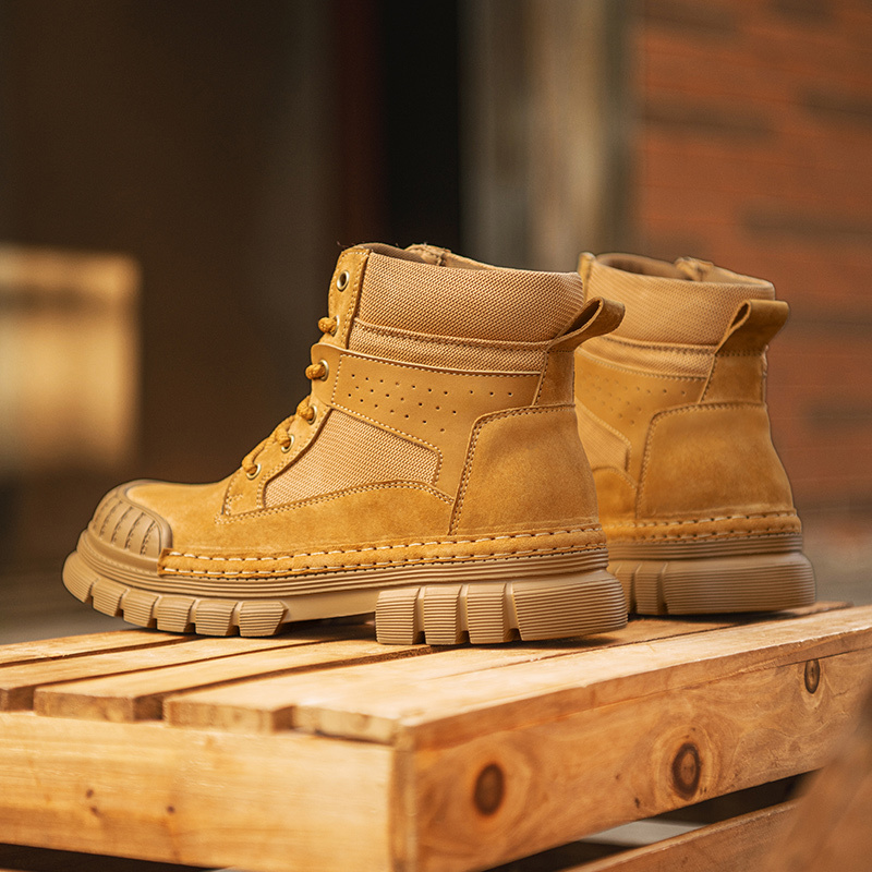 Bottines Classiques Homme JOMIX - Lacets, Semelle Antidérapante - Pour Travail, Ville, Démarche Confortable