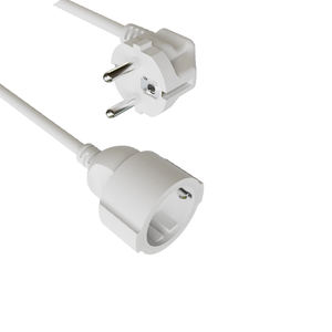 Câble d'alimentation <span class=keywords><strong>avec</strong></span> prise de <span class=keywords><strong>rallonge</strong></span> de <span class=keywords><strong>jardin</strong></span> extérieur 16A H05VV-F 3G 1.5mm ² 2 broches <span class=keywords><strong>avec</strong></span> <span class=keywords><strong>terre</strong></span> française noir - Product Image 2