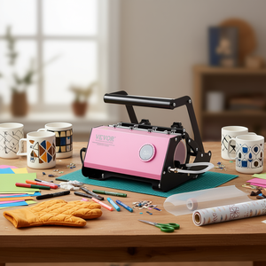 Máquina de Prensa de Calor para Tazas de Cerámica de 11-30 oz, Sublimación, Color Rosa, Herramienta para Manualidades y Regalos - Product Image 2