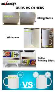 ขายส่งราคาถูก11ออนซ์การถ่ายเทความร้อนสีขาวที่ว่างเปล่าระเหิดเซรามิกที่กำหนดเองแก้ว - Product Image 6