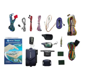 NFLH-sistema de alarma bidireccional para coche, dispositivo con arranque de motor, versión rusa, Lcd, B9