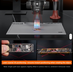 Qianli GORILLA 6558 kính hiển vi cơ thể chính + Định vị ánh sáng + Nâng khung + Cty 0.5x + cơ sở + Uy chữa đèn - Product Image 3