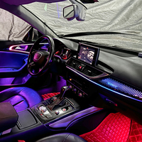 Lumière d'ambiance LED intérieure TMPRO compatible avec Audi A6L C7 2012-2018 LHD, éclairage ambiant de voiture, accessoires de décoration