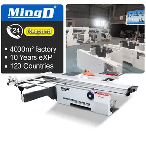 MINGD MJ-45 45 degree adjustable china cheap price Sliding Table Panel Saw Woodworking Funiture Saws For ABS PVC MDF Cutting