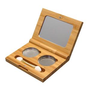 Fabricantes de Envases de Cosméticos de Bambú, Marca Privada, Venta al por Mayor, Paleta de Sombras de Ojos Magnética de Lujo Vacía, Caja de Almacenamiento - Product Image 1