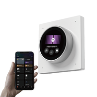 Interruptor Inteligente WiFi SQ Tuya con Control Remoto por Aplicación, Temporizador, 4 Teclas, Relés de 3 Canales y Pantalla de Control Central con Perilla