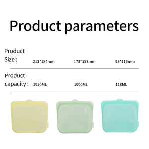 Sacs de conservation alimentaire en silicone de qualité alimentaire, multi-usages, étanches à l'humidité, réutilisables, scellés pour réfrigérateur, capacité 200 ml, compressibles - Product Image 6