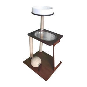 <span class=keywords><strong>Arbre</strong></span> <span class=keywords><strong>à</strong></span> <span class=keywords><strong>chat</strong></span> en bois massif avec grande perchoir supérieure, zone de repos confortable, poteau <span class=keywords><strong>à</strong></span> gratter en sisal durable pour chats adultes - Product Image 6