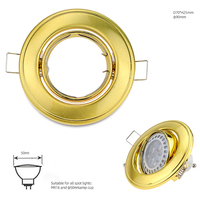 Boîtier de downlight LED personnalisé, cadre encastré, fabrication OEM ODM pour support de projecteur MR11 MR16 GU5.3 GU10