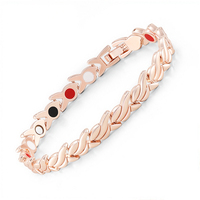 Bracelet en or à maillons ajustables unisexe, motif poisson, thérapie magnétique, énergie santé, simplicité, bijoux de mode