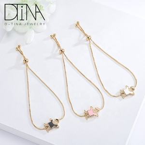 Bracelet ajustable en or 18 carats pour petite fille, modèle tendance - Product Image 5