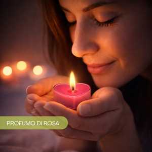 Set di candele rosa a forma di cuore, 8 pezzi, decorazione romantica per la festa di San Valentino - Product Image 4