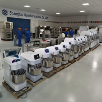 Mélangeur à spirale industriel automatique Jayonho 130L 50KG haute capacité en acier inoxydable, vitesse réglable, bac à farine de maïs amovible