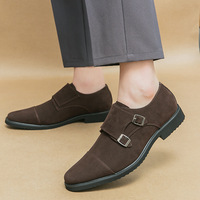 Chaussures décontractées et habillées pour hommes, grandes tailles, printemps-été, en cuir véritable, antidérapantes, respirantes, mat, à semelle unique, pour mariage et bureau