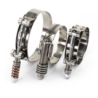 Collier de serrage à boulon en T en acier inoxydable de haute qualité, collier de serrage à boulon en T de 3 pouces, ensemble de colliers de serrage à boulon en T personnalisés OEM, assortiment de colliers de serrage à boulon en T pour voitures