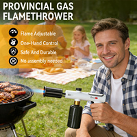 Lance-flammes puissant, lance-flammes réglable, chalumeau de cuisson au propane, briquet pour barbecue