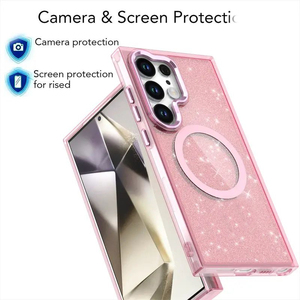 NEW Glitter Bling Magnetic Mobile Phone Cases for Samsung S25 S24 S23 FE Ultra <strong>Plus</strong> A13 A14 A15 A25 A35 A53 A54 A55 A56 Cover - Product Image 5