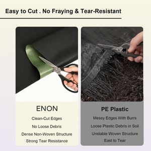 <span class=keywords><strong>Tapis</strong></span> anti-mauvaises herbes ENON 2FTx2FT en tissu non tissé pour aménagement paysager, bloc anti-herbe pour <span class=keywords><strong>tapis</strong></span> agricoles, 100% tissu PP - Product Image 4