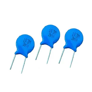 Hochspannungs-Keramikscheibenkondensator 10000 pF(103) 2 KV +-20 % Radialblei blaue Farbe geeignet für Anschlusskreise
