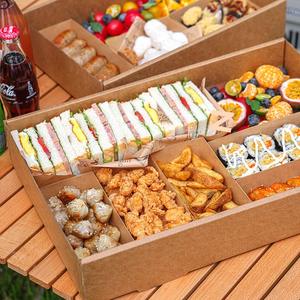 Grosir Pabrik kotak kemasan kertas Kraft untuk makanan dan kue kering untuk makanan luar ruangan kotak makanan - Product Image 5