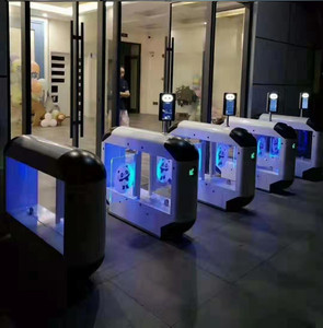 Torniquete de puerta de barrera de aleta automática, nuevo modelo, máquina biométrica de barrera oscilante para entrada/salida peatonal segura - Product Image 6