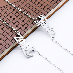สร้อยคอโซ่โซ่รูปนกพิราบ Zeta phi Beta, สร้อยคอสแตนเลส1920ดีไซน์แบบมินิมอล - Product Image 4