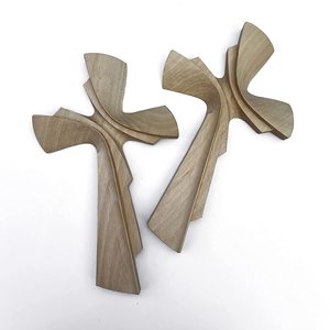 Petite croix murale vintage en bois sculpté à <span class=keywords><strong>la</strong></span> main pour chambre à coucher, <span class=keywords><strong>chapelle</strong></span> et décor spirituel, objets en bois cadeau - Product Image 6