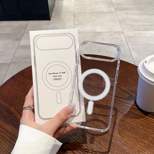 Funda Transparente con Carga Inalámbrica para <span class=keywords><strong>iPhone</strong></span> 17 Air, Funda Magnética de Lujo a Prueba de Golpes para <span class=keywords><strong>iPhone</strong></span> 17, 16, 15, 14, <span class=keywords><strong>13</strong></span>, 12 - Product Image 1