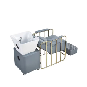 Chaise de lavage de cheveux avec bac à shampoing et fonction massage pour salon de coiffure - Product Image 3