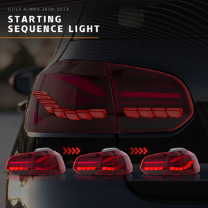 Feu arrière pour Volkswagen MK6 2013 — 2018, ensemble de phare LED <span class=keywords><strong>antibrouillard</strong></span> DRL pour VW <span class=keywords><strong>Golf</strong></span> <span class=keywords><strong>6</strong></span> - Product Image 5