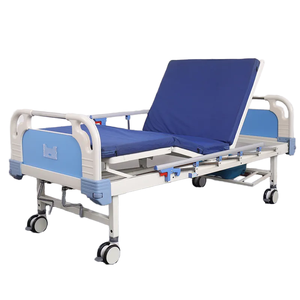 Ziekenhuishandleiding <span class=keywords><strong>Semi</strong></span> Fowler Bed Twee Functie Ziekenhuisbed Verstelbaar Patiëntenzorgbed Met Matras - Product Image 1