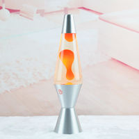 Lampe de table LED en verre de design d'intérieur en gros, bouteille de verre, fusée arc-en-ciel, personnalisée, haute, moderne, mini lampe à lave
